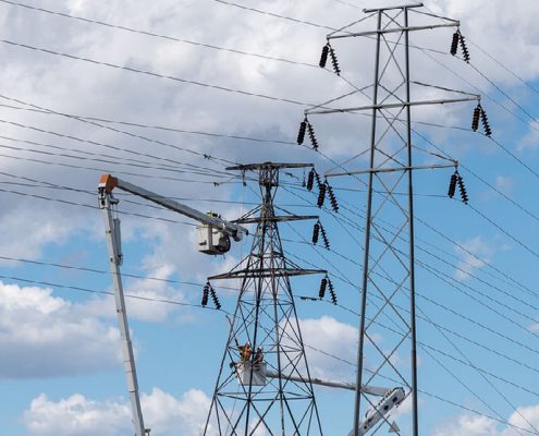 Outside lineman work on transmission systems