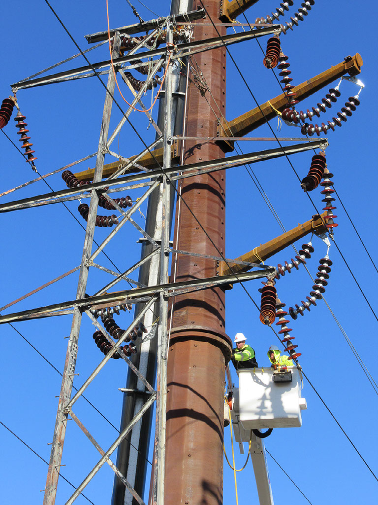 Neat outside lineman single-pole